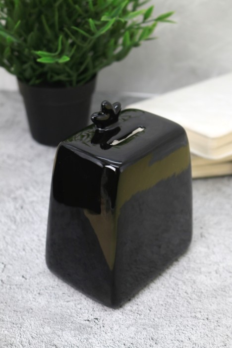 Копилка керамическая «Пингвин», black (13 см) 