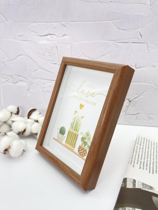 Фоторамка «Indoor plants», темное дерево (13*18 см) 