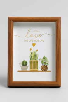 Фоторамка «Indoor plants», темное дерево (13*18 см)