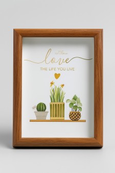 Фоторамка «Indoor plants», темное дерево (13*18 см)