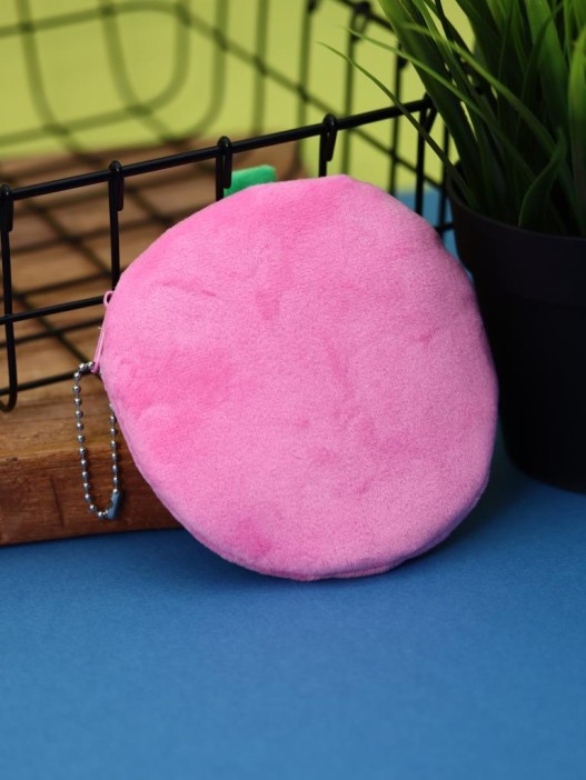 Кошелёк плюшевый &quot;Strawberry&quot;, pink (10*11 см) 