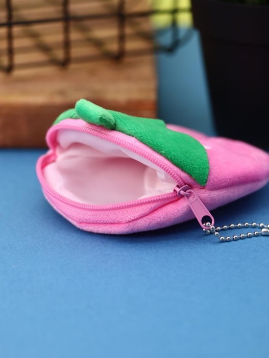 Кошелёк плюшевый &quot;Strawberry&quot;, pink (10*11 см) 