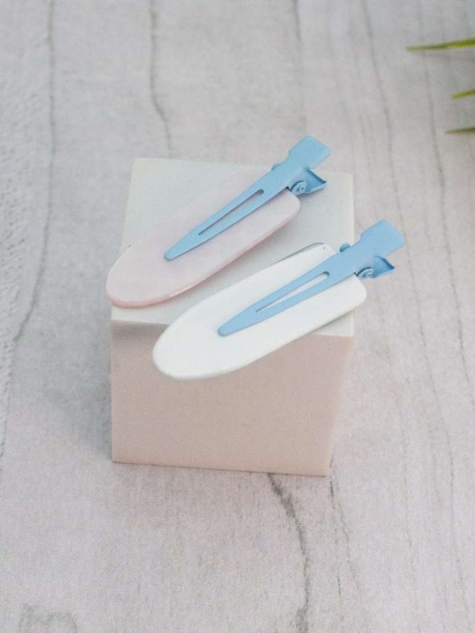 Набор заколок для волос GIRLY 2 шт. "Летний узор", розовый 