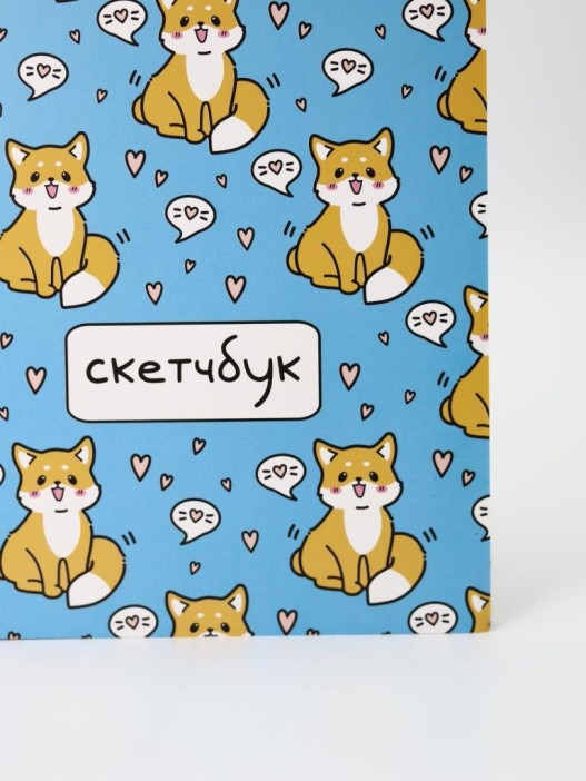 Блокнот для зарисовок Аниме "Много лисиц", 14х20 см, плотность 100 гр 
