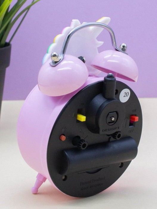 Часы-будильник «Cute unicorn», pink (13х9 см) 