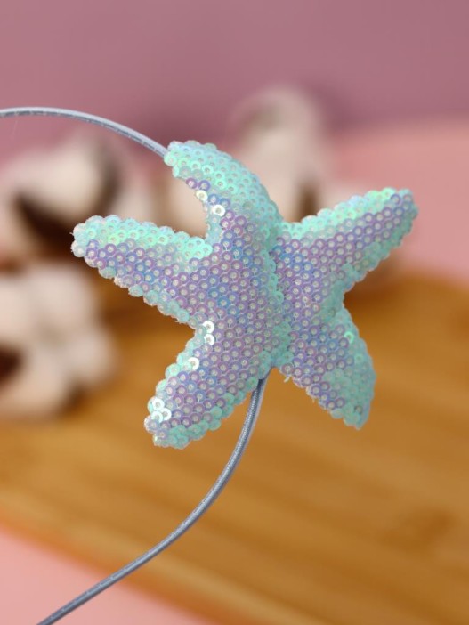 Ободок для волос GIRLY &quot;Big star&quot;, blue 