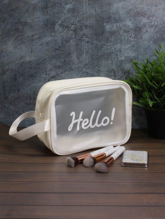 Косметичка &quot;Hello&quot;, white (18х25х11 см) 