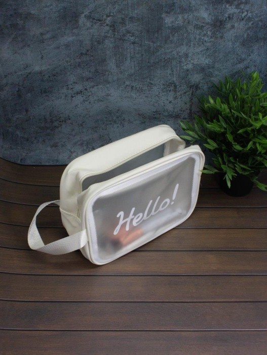 Косметичка &quot;Hello&quot;, white (18х25х11 см) 
