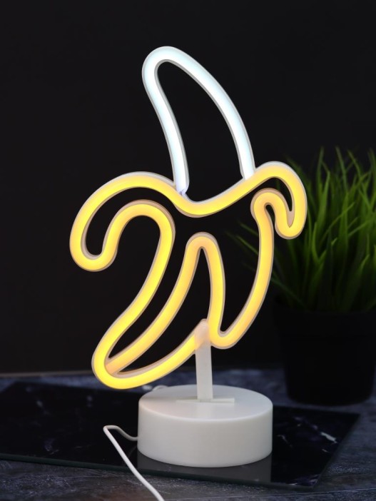 Неоновый LED ночник настольный &quot;Business banana&quot;, свечение mix (20*23,5 см) 