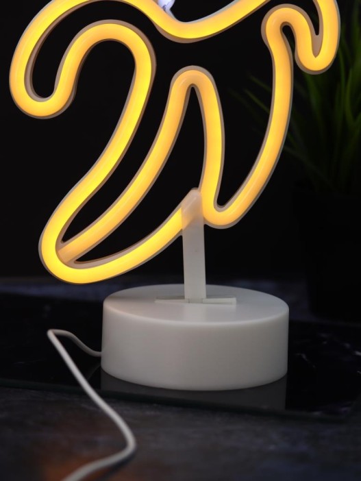 Неоновый LED ночник настольный &quot;Business banana&quot;, свечение mix (20*23,5 см) 
