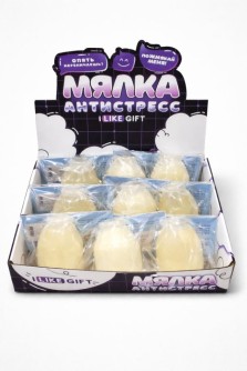 Мялка - антистресс «Молоко», шоубокс iLikeGift 9 шт.