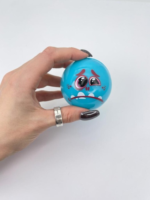 Мялка - антистресс «Funny face», blue 