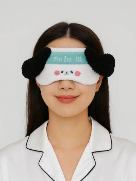 Маска для сна гелевая "Cute puppy", green