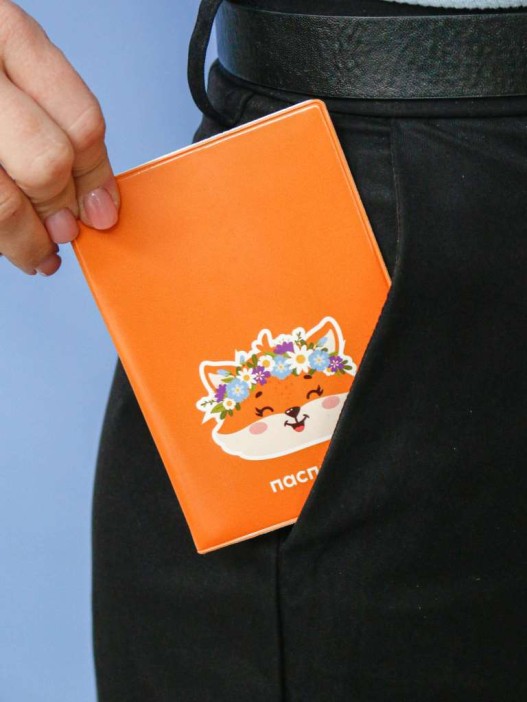 ОБЛОЖКА ДЛЯ ПАСПОРТА «Summer fox», плотность 600 мкм 