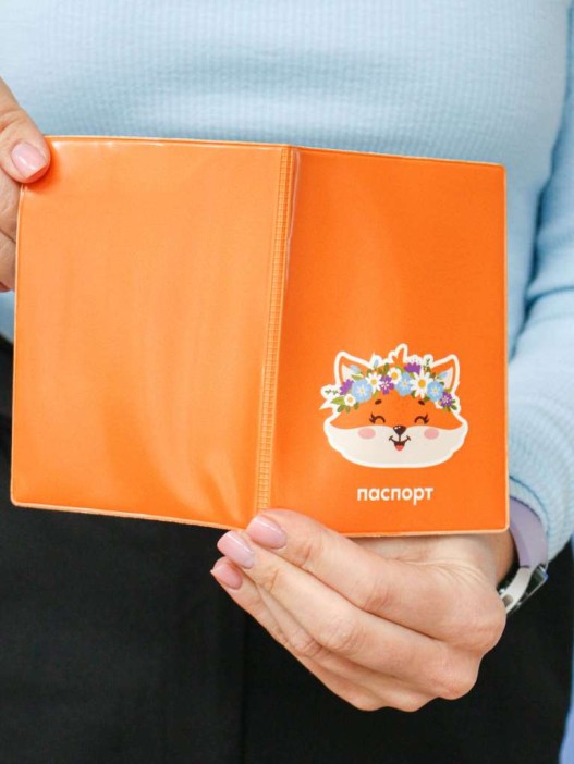 ОБЛОЖКА ДЛЯ ПАСПОРТА «Summer fox», плотность 600 мкм 