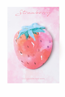 Наклейки "Клубничка акварель", красный