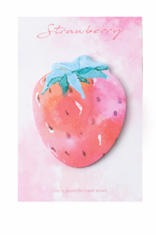 Наклейки "Клубничка акварель", красный