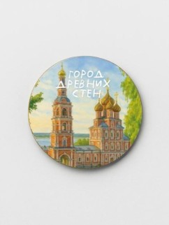 Значок ECO из дерева iLikeGift &quot;Город древних стен&quot;