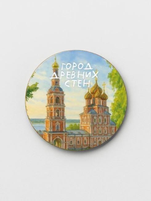 Значок ЭКО из дерева iLikeGift "Нижний Новгород - город древних стен"