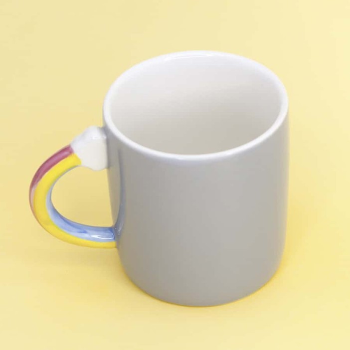 Кружка "Bear on the rainbow", gray (400ml) 