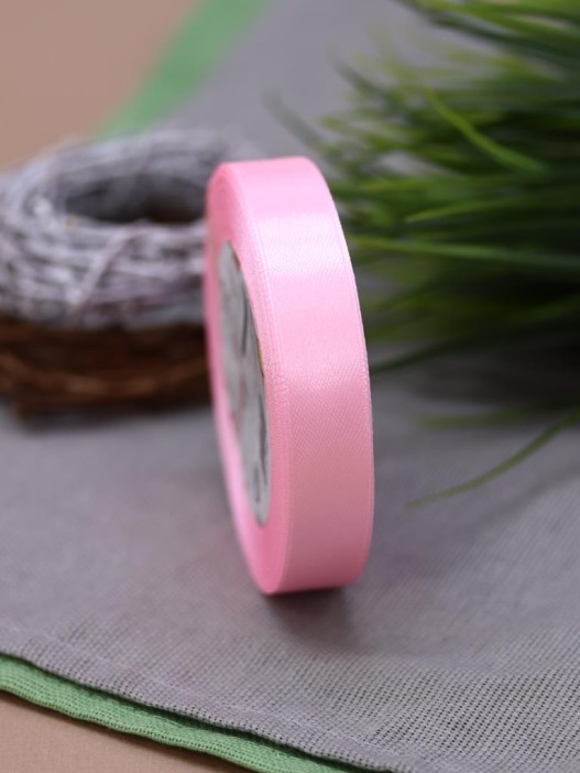 Лента для декора и подарков &quot;Ribbon of Joy&quot;, neon light pink (1,5 см*1 м) 