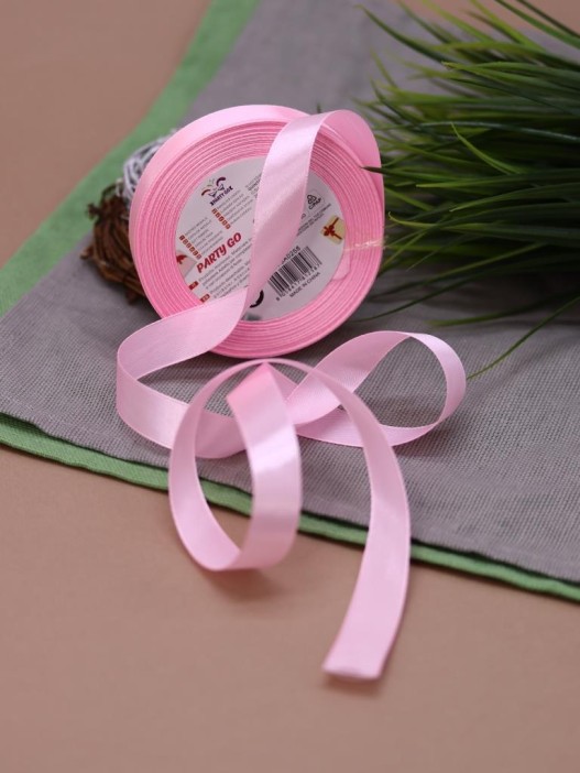 Лента для декора и подарков &quot;Ribbon of Joy&quot;, neon light pink (1,5 см*1 м) 