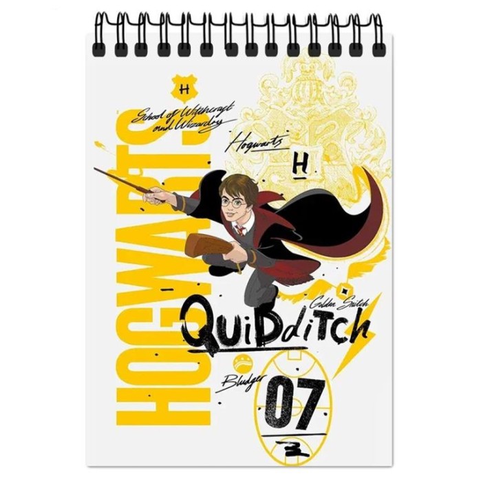 Блокнот А6 &quot;Гарри Поттер-2&quot;, 60 л, клетка, на гребне, картон 