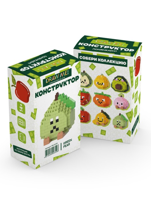 Конструктор "GREEN PEAR" (154 детали), 5*5*4 см. 