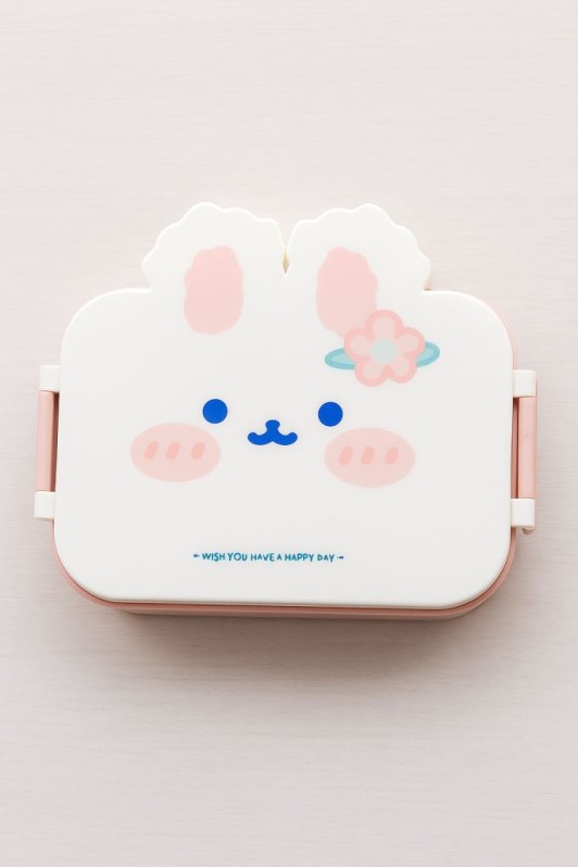 Ланчбокс "Rabbit with a flower", pink (1000 мл) 