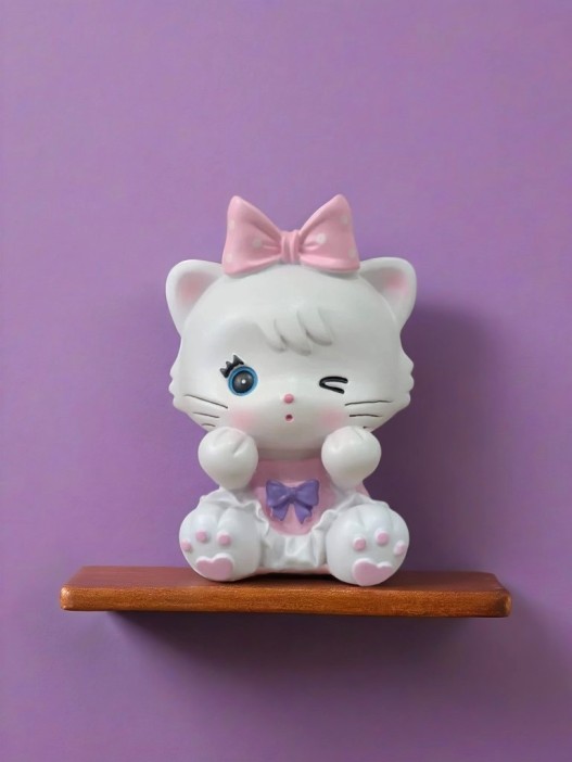 Копилка «Milly Cat», pink (18 см), пластик 