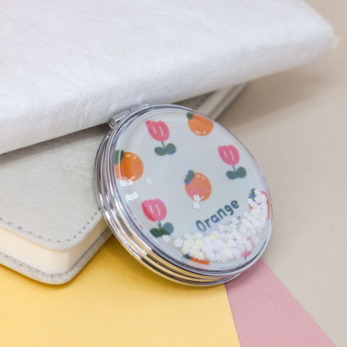 Зеркало &quot;Nice orange with flowers&quot;, white 