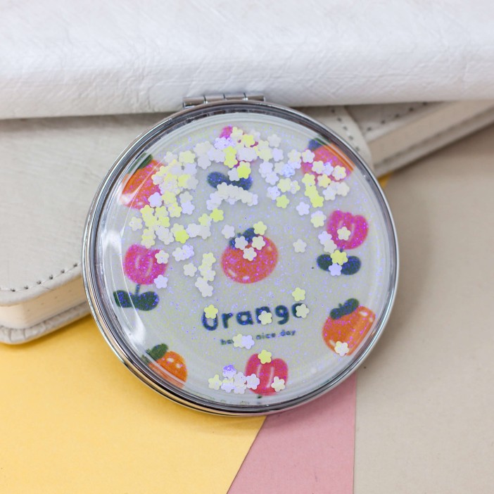 Зеркало &quot;Nice orange with flowers&quot;, white 