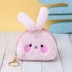 Кошелёк меховой "Face animal", hare pink 