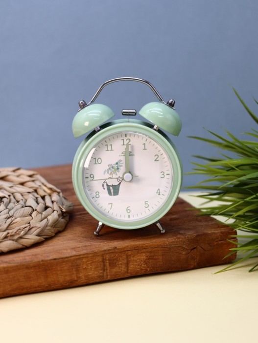 Часы-будильник "Image of cats", green 