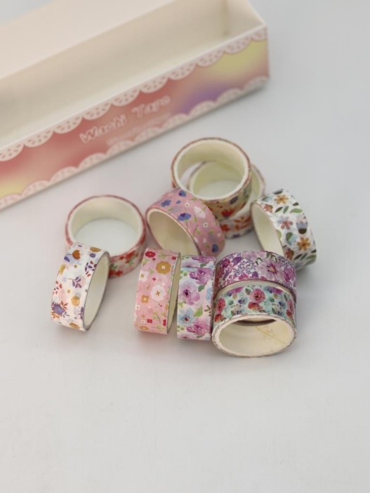 Набор декоративного скотча 10 шт. &quot;Meadow flowers&quot;, mix (1.5см*2м) 