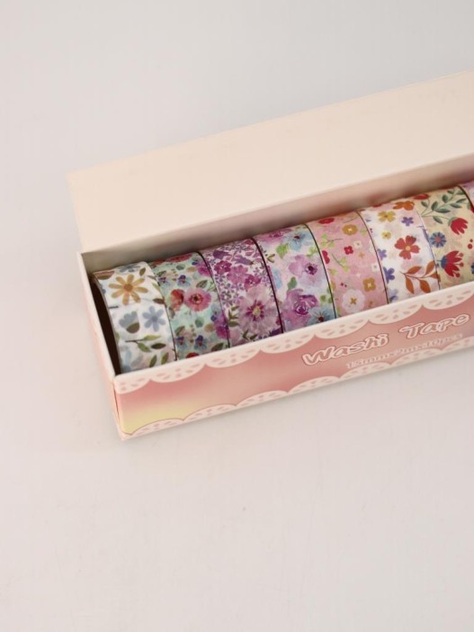 Набор декоративного скотча 10 шт. &quot;Meadow flowers&quot;, mix (1.5см*2м) 