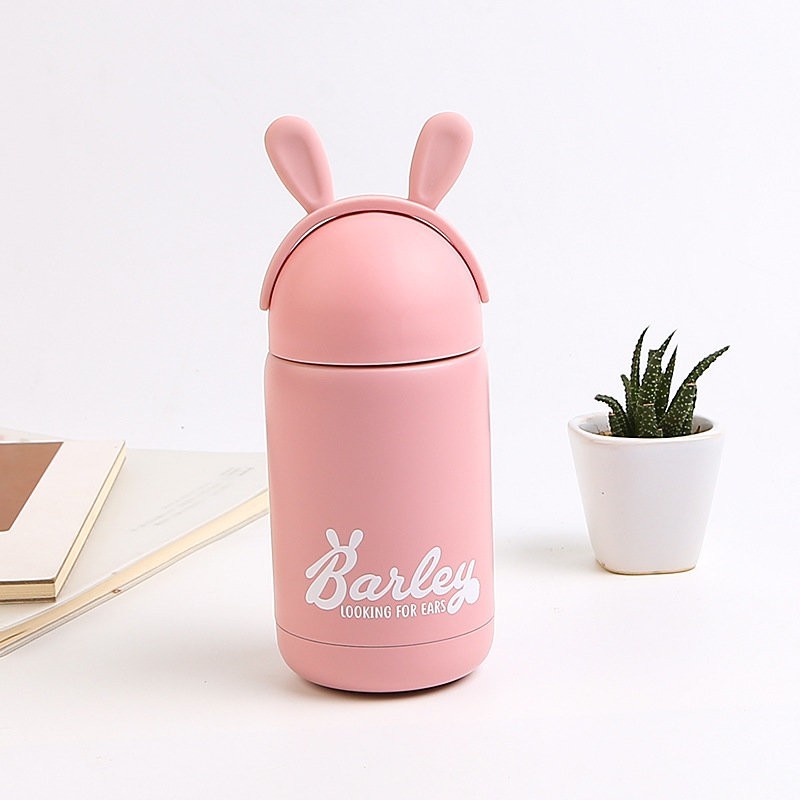 M-2808W Термос "Rabbit", (260ml) pink