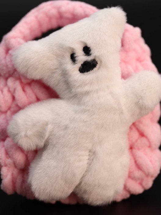 Сумочка для наушников &quot;Bear&quot;, pink (11.5*9.5 см) 