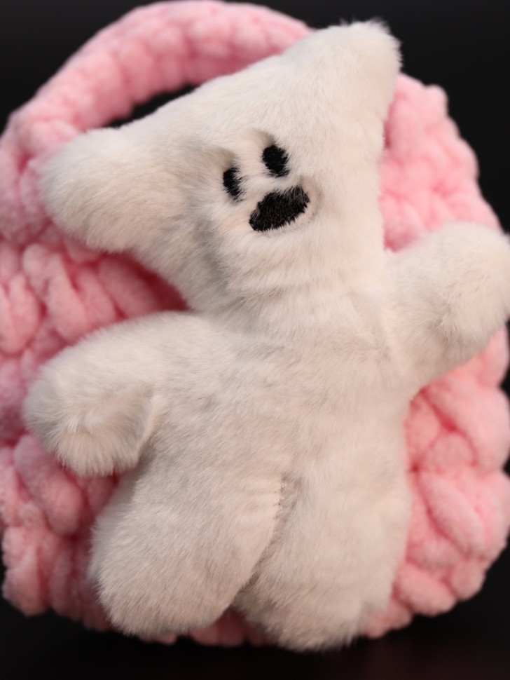 Сумочка для наушников "Bear", pink (11.5*9.5 см)