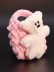 Сумочка для наушников "Bear", pink (11.5*9.5 см)