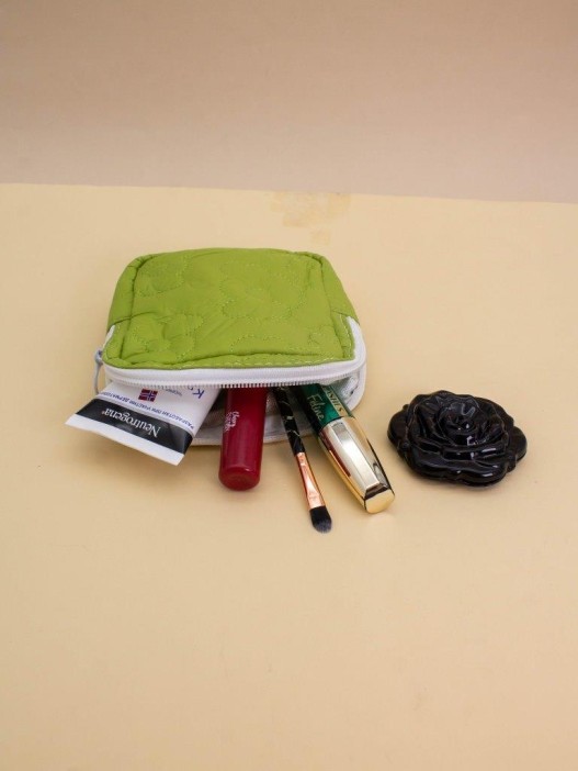 Дорожная мини-сумочка &quot;Femininity&quot; green, 12*12*4 см 