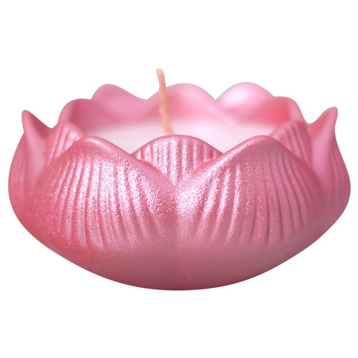 Свеча декоративная с подсвечником &quot;Лотос&quot; (8х8х4 см) 