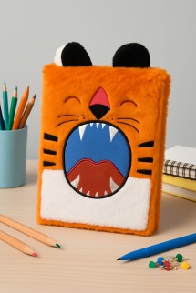 Блокнот плюшевый «Tiger&#039;s Roar» (21,5*14,5 см)