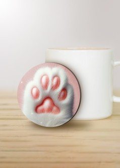 Подставка под горячее iLikeGift «Лапка белая», 9 см