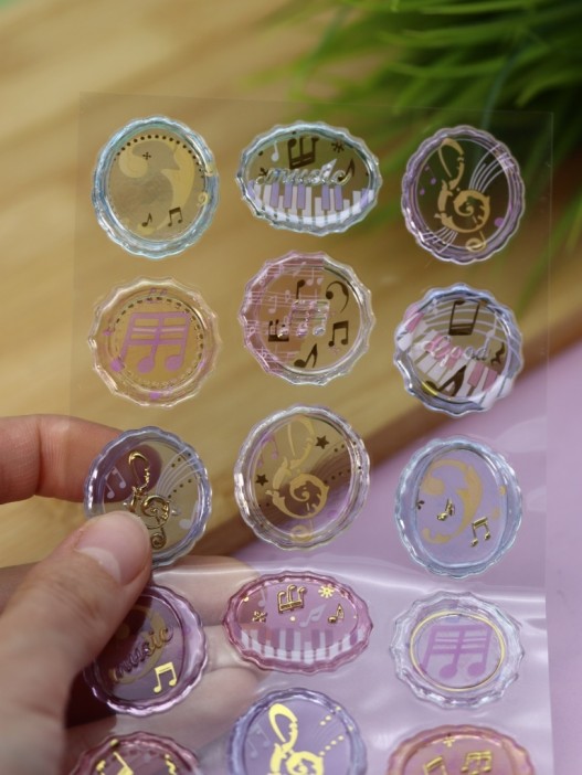 Наклейки объемные &quot;Seal&quot;, музыка (20,5*9,5 см) 