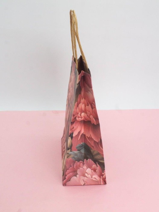 Пакет подарочный «Flower hugs», red (21*25.5*10) 