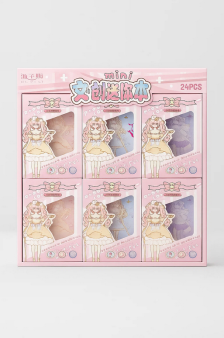 Блокнот "Beautiful Lolita", mix, шоу-бокс 24 шт.