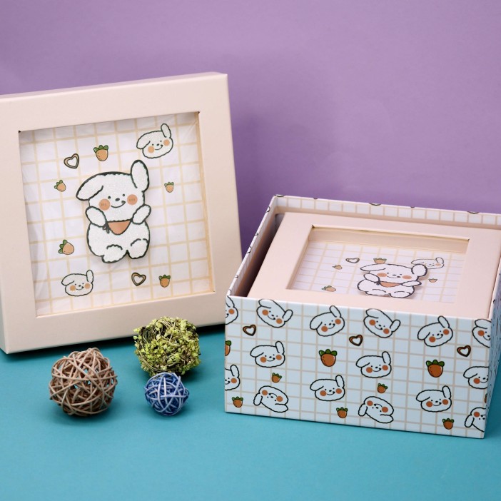 Набор подарочных коробок 3 в 1 «Hare», 19*19*9.5-17*17*8-15*15*6.5 