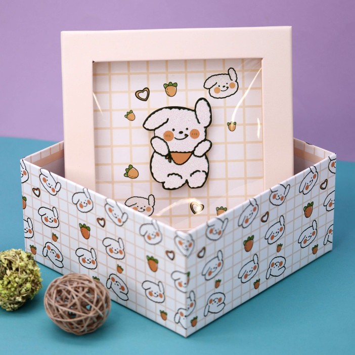 Набор подарочных коробок 3 в 1 «Hare», 19*19*9.5-17*17*8-15*15*6.5 