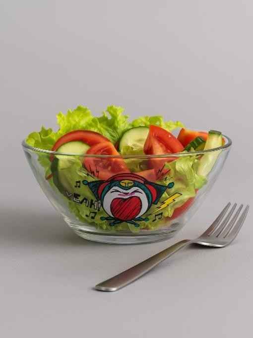 Салатник "Куроми Рок", стекло, (13 см)